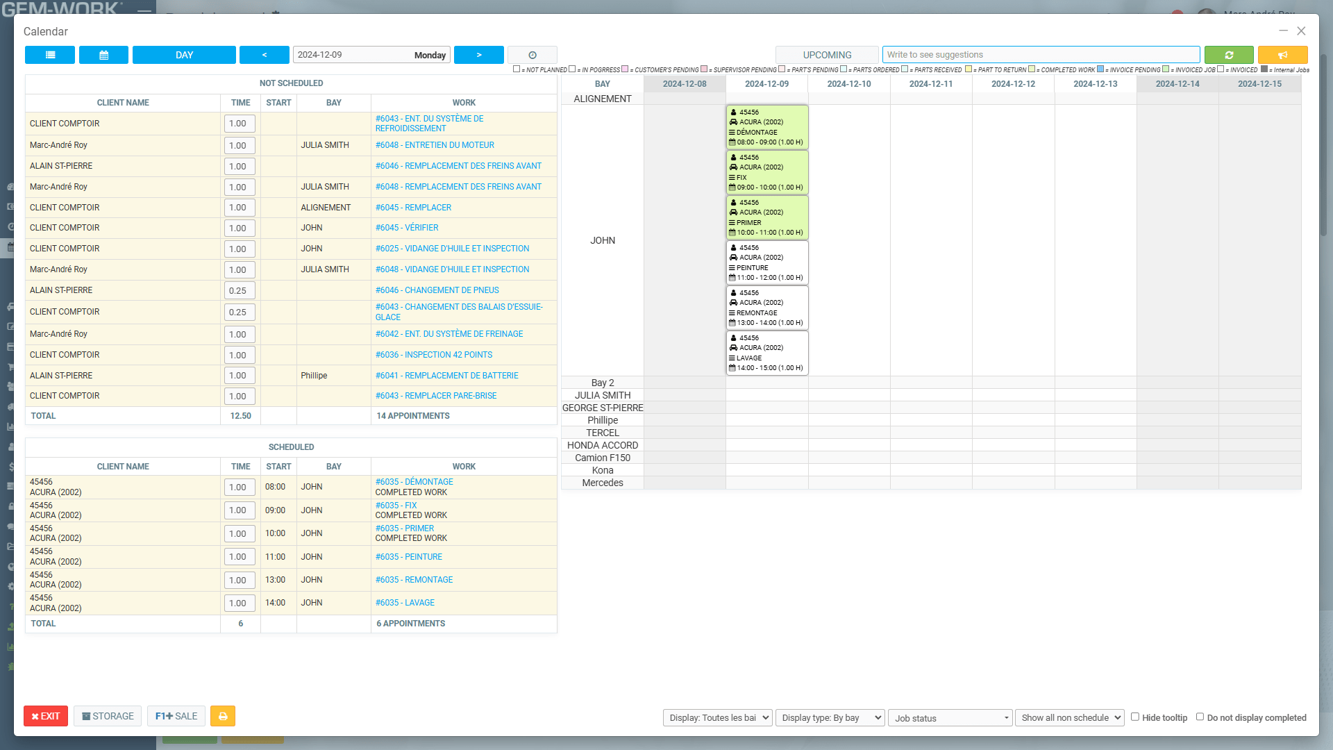 Calendar GEM-WORK : Calendar